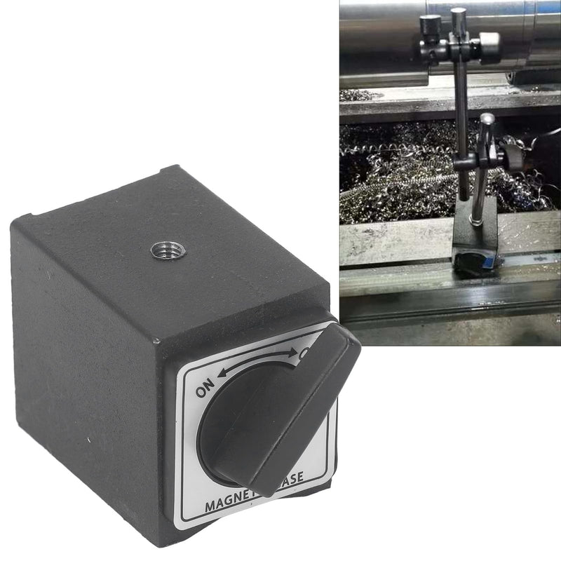 Magnetic Base Holder Bed, 33lb M5 Threaded Dial V Indicator Magnetic Holder Bed On Off Switch Holding Power, Magnetic Base Stand for Digital Dial Indicator Gauge