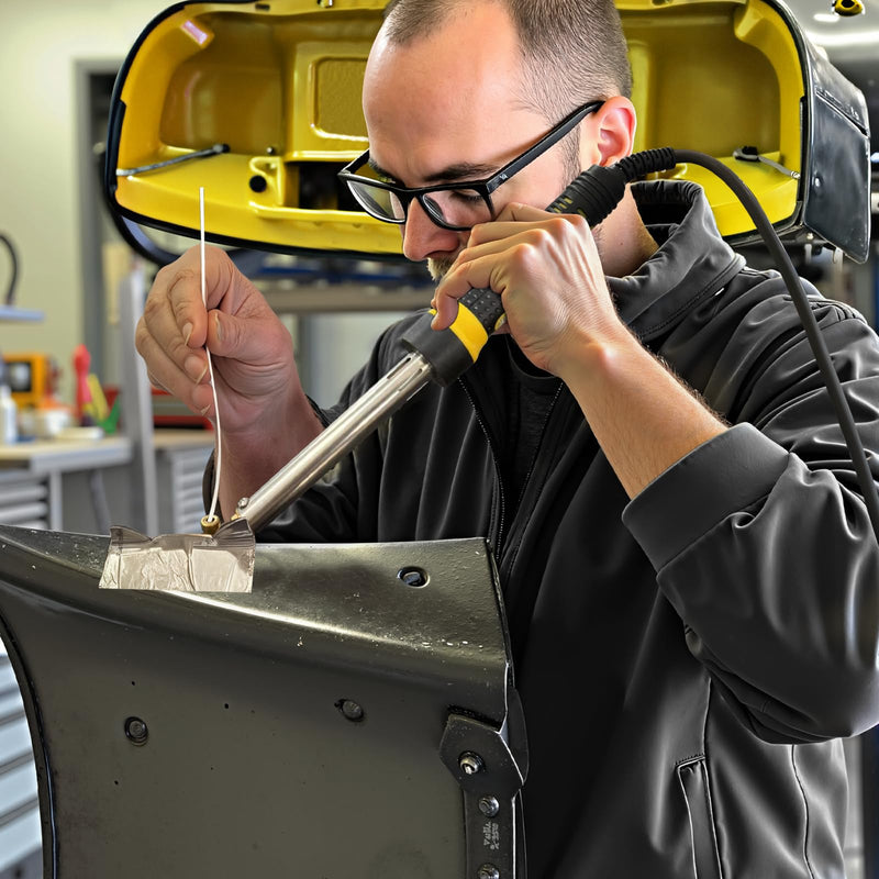 Allturn 110V-100W Plastic Welder, Plastic Welding Repair Iron Kit for Car Bumper Dashboard Kayak Canoe Tank Repairs.