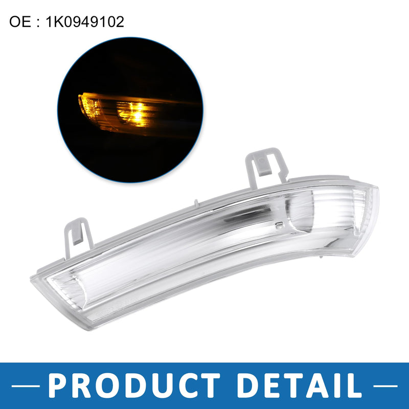 Mirror Turn Signal Light 1K0949101 Car Accessory for Volkswagen Jetta 2005-2010 (Set of 2)