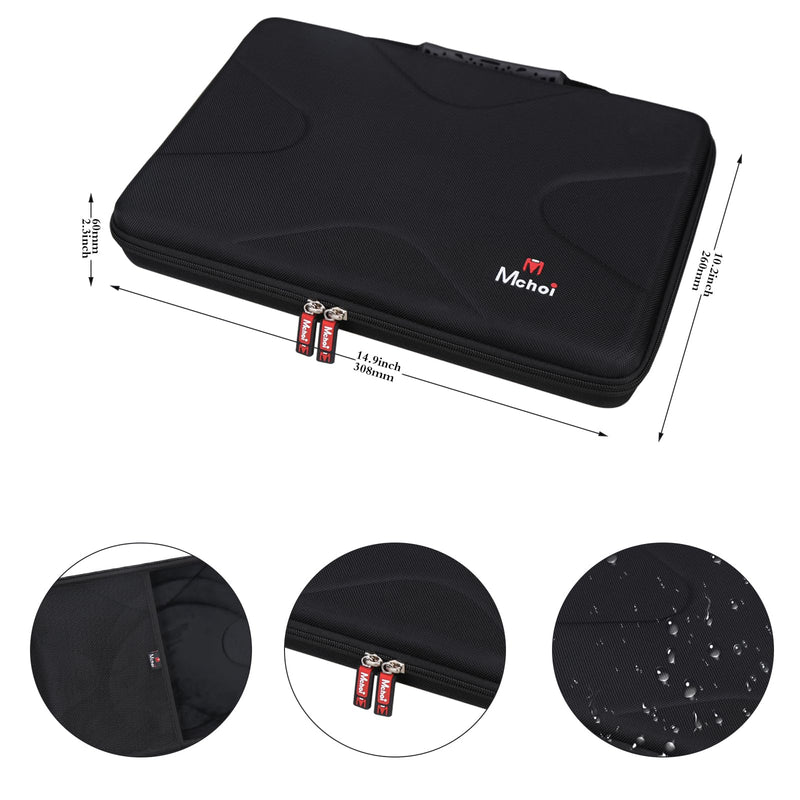 Mchoi Hard Portable Case Compatible with Epson Perfection V39/V39 II/V19/V19 II Slim Scanner(Case Only) (Black) Black