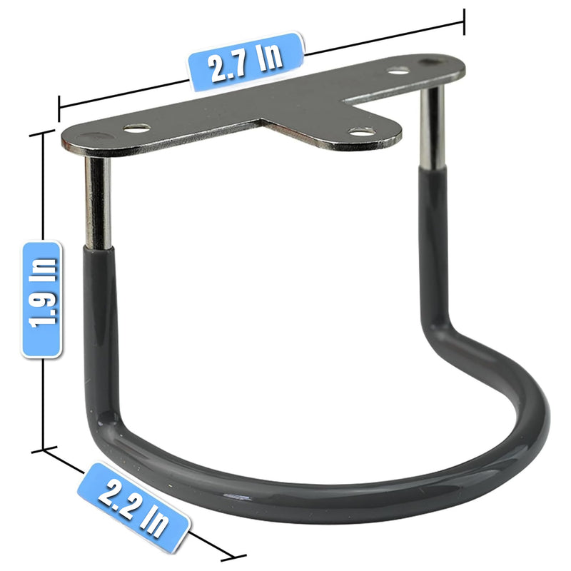 TidyFriend Rubberized Under Desk Laptop Mount - 9 Racks in 3 Sets, Laptop Under Desk Mount, Organizer Rack with Screws 3 Pack