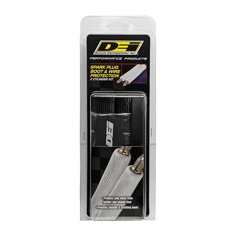 Design Engineering 010711 Protect-A-Boot and Wire Black 2-Cylinder Kit for Spark Plug Boot and Wire Protection
