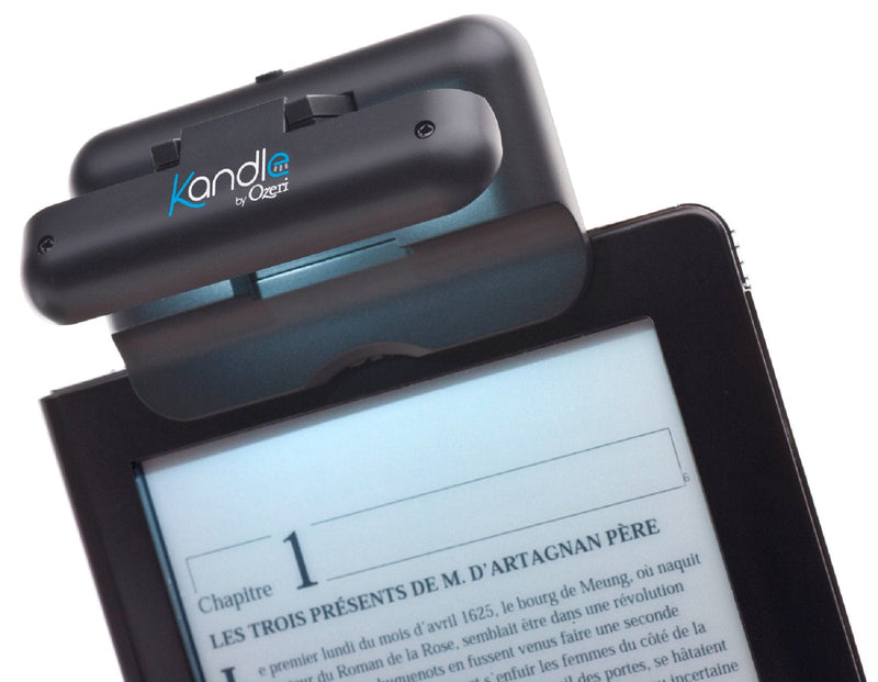 Ozeri Kandle Book Light - LED Reading Light Designed for Books and eReaders. Black