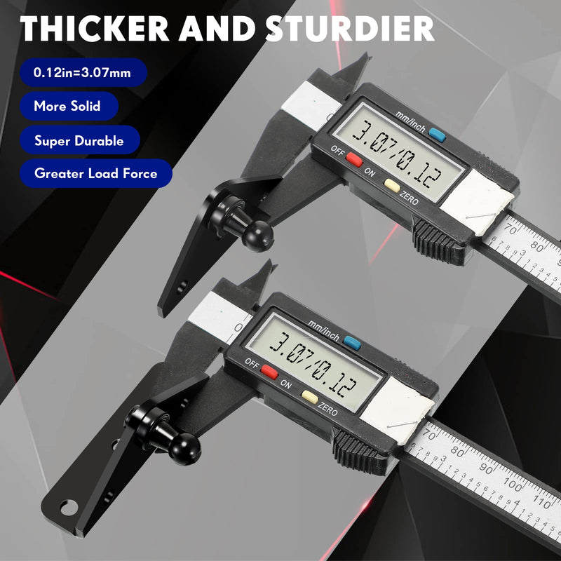 BBTO 8 Pcs 10 mm Gas Strut Bracket Mounts, Gas Spring Lift Strut Mounts Bracket Ball Stud, Gas Strut Mounts for Lift Supports Shocks Spring Prop, Black