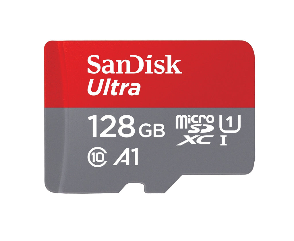 SanDisk 128GB Ultra microSDXC UHS-I Memory Card - Up to 140 MB/s, C10, U1, Full HD, A1, Micro SD Card - SDSQUAB-128G-GN6MN