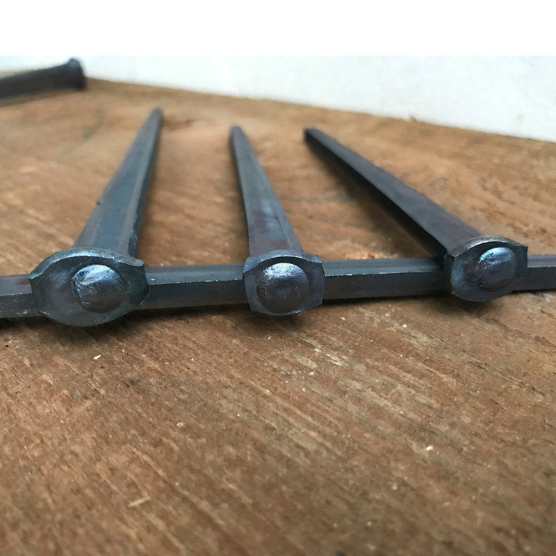 6"- Steel Square Common Rose Head STANDARD-60d - Large Spike Nails (5 Nails)