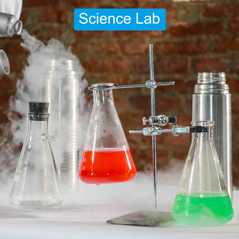 PATIKIL Erlenmeyer Flask, 12 Pcs 150ml 5.1oz Narrow Mouth Graduated Flasks Borosilicate Glass with Printed Graduation for Lab Experiment Chemistry Science Study 150ml/4.95oz