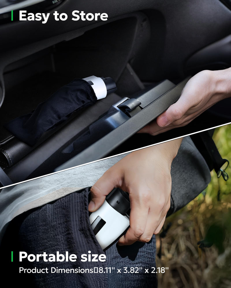 for Tesla to J1772 Adapter with Screen Display [Only to J1772], 60Amp 250V Converter with Press-Lock, Compatible with Tesla Charger Connectors, Destination/Mobile Chargers white