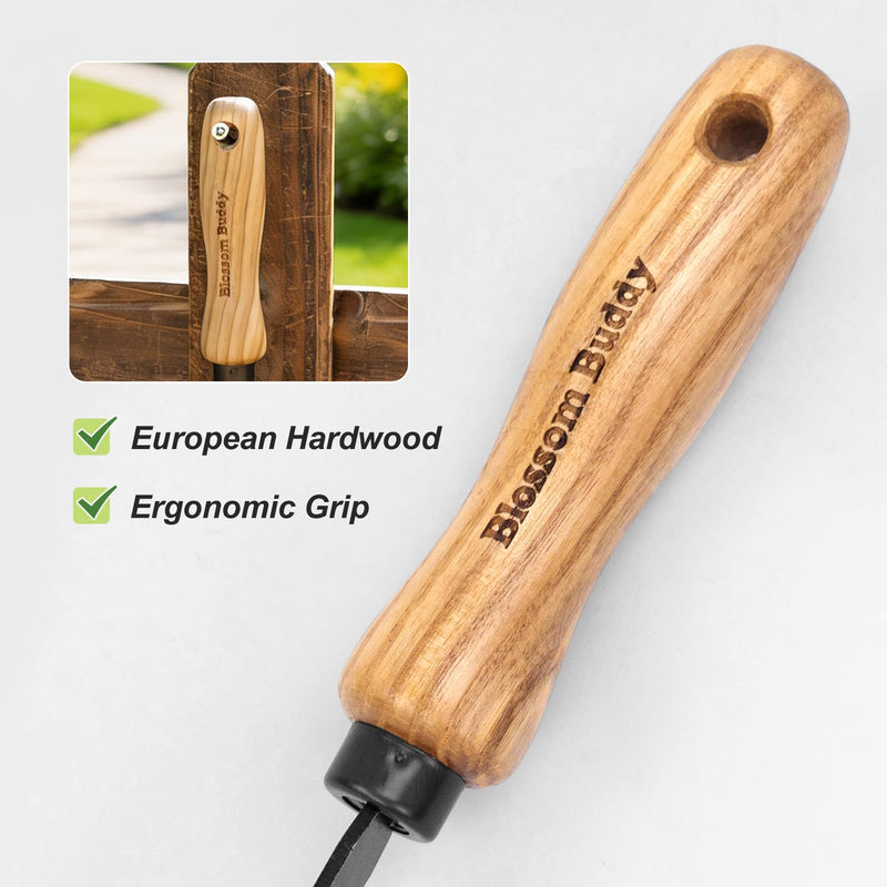 Cape Cod Weeder – Right Hand, Hand Weeding Tool for Tight Spaces Weeder Hoe with Ergonomic Ash Wood Handle for Weeding, Soil loosening, Digging