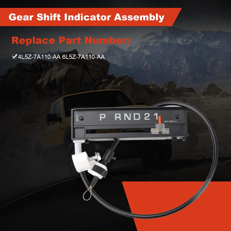 Gear Shift Indicator Cable Compatible with Ford Ranger 2004-2011 Replace 6L5Z-7A110-AA Shift Indicator Assembly