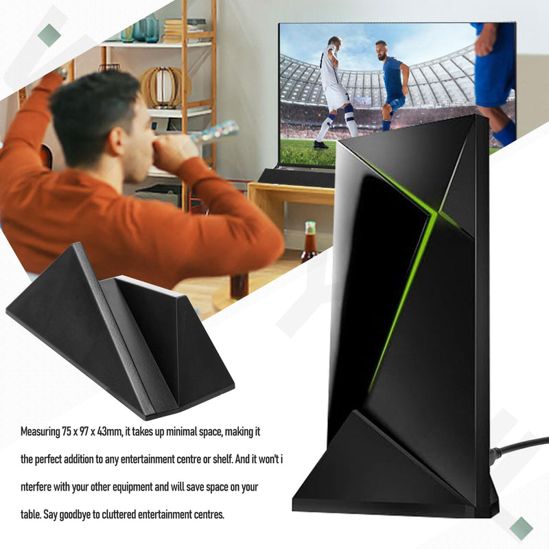 Vertical Stand Organizer Compatible with Nvidia Shield Android TV (2017 & 2019 Pro Models), Durable Composite for Nvidia Shield TV Mount