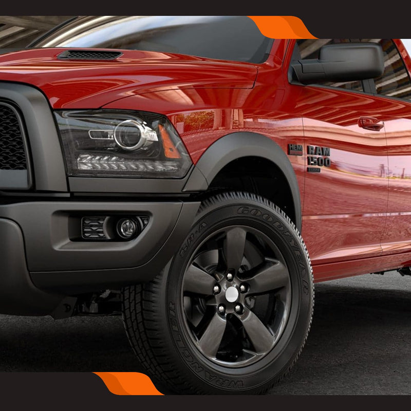2.5Inch 63MM Wheel Center Caps for Dodge RAM 1500 Rim Hub Caps 6KF18TRMAA, Pack of 4 (Chrome, Outer 63MM, Inner 56MM, Easy DIY Installation) Outer 63.0MM , Inner 55.5MM Chrome