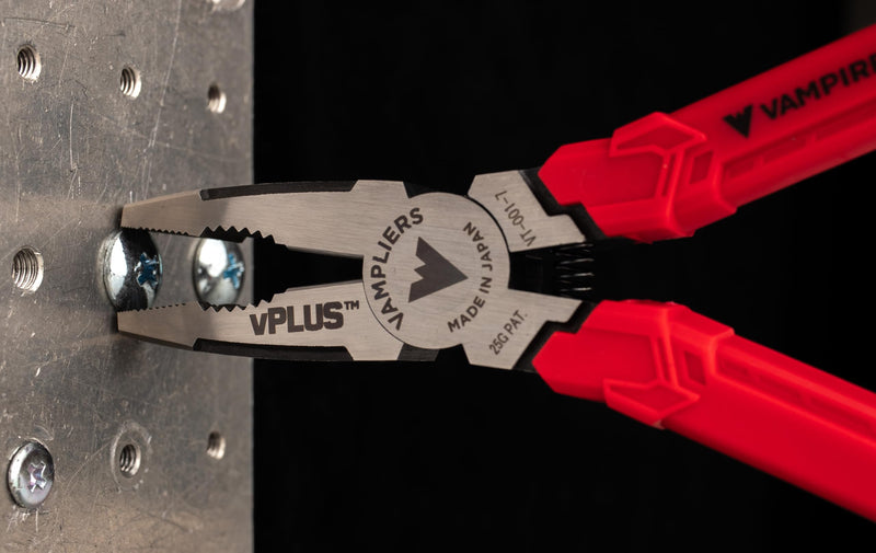 VAMPLIERS 7" Stripped Screw Extractor Pliers. Made in Japan. Multipurpose Combination Linemans Pliers remove Damaged/Rusted/Specialty Screws & Fasteners. 7" Screw Extractor Pliers