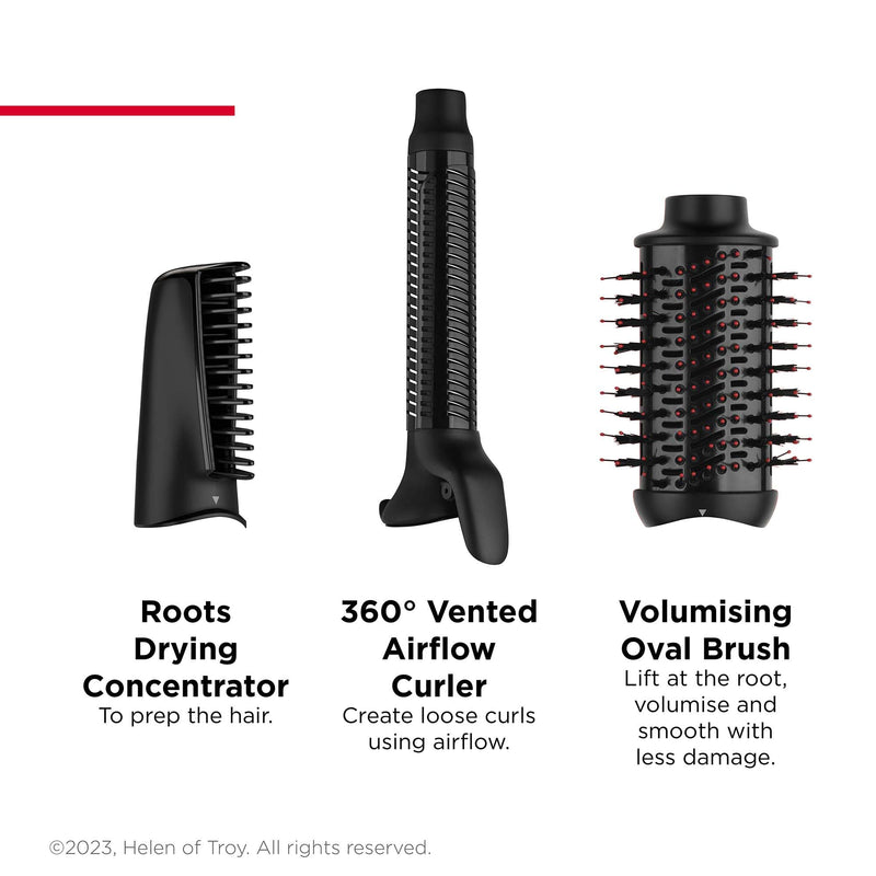 Revlon One-Step Blow-Dry Multi Styler - 3 in 1 Tool - RVDR5333 | Dry, curl and volumise with The 3 Interchangeable attachments, Detachable Head, Curler, Dryer, Styler 3-in-1 Multi Styler