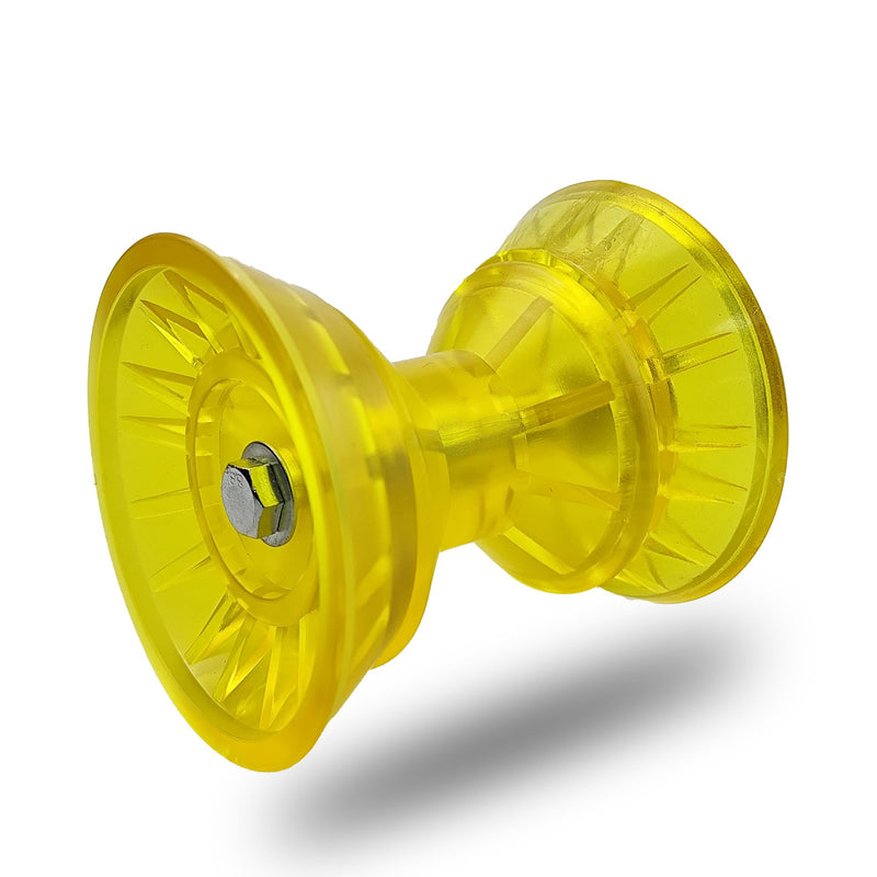 3" 4" Boat Trailer Roller Assembly with Spoke fits 1/2" Shaft, Bow Roller fits 3 inch 4Inch Wide Bracket 4 Inch