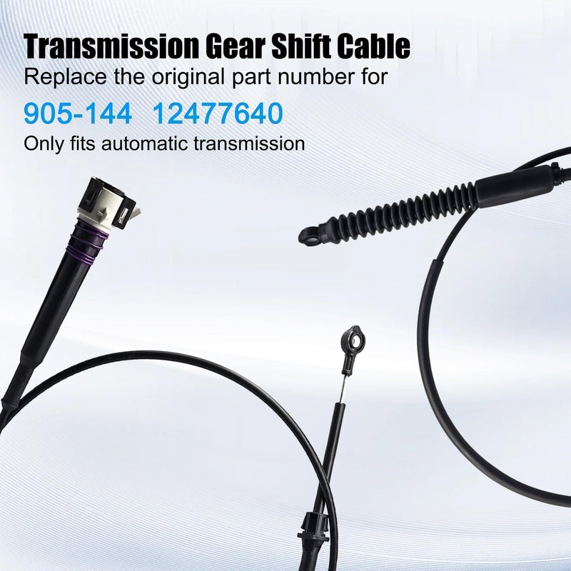 12477640 Gear Shifter Cable for Chevy Classic 1999-2007 Silverado 1500 2500 3500,Automatic Transmission Shift Cable for GMC Sierra 1500 2500 3500,Gear Shifter Control Cable 2pcs Replace 905-144 12477640