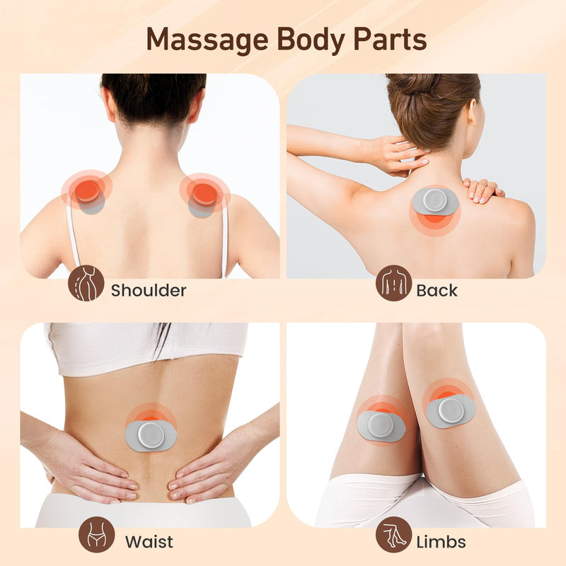 Wireless TENS Unit, Health Expert,Protable Massager,Muscle Stimulator with LCD Screen and Charging Box