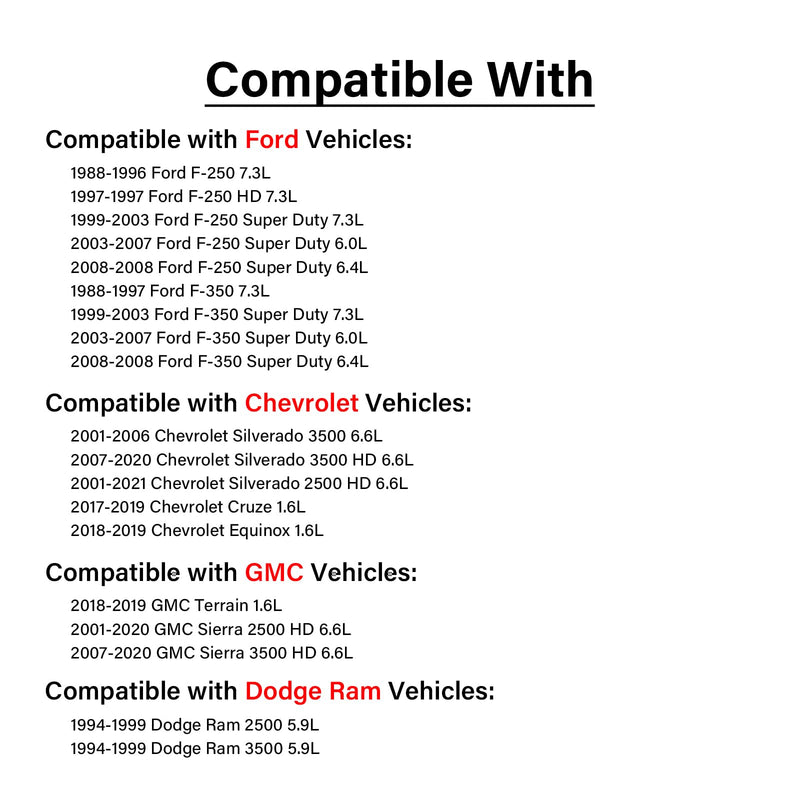Diesel Fuel Cap Gas Cap, 10830D for 1988-2008 Ford F250 F350 HD Super Duty 6.0L 6.4L 7.3L, 2001-2021 Chevrolet Silverado 2500 3500 HD 6.6L, 2001-2020 GMC Sierra 2500 3500 HD 6.6L Diesel Engines Cap