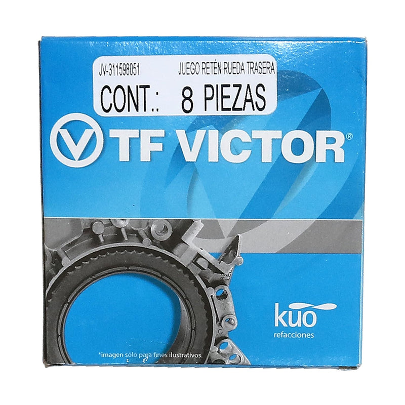111598051A Rear axle seal kit Compatible with Select Volkswagen Type 1 Standard Beetle 1950-1968, Bus 1950-1967, Karmann Ghia 1955-1968, Type 3 Squreback, Notchback, Fastback 1961-1968