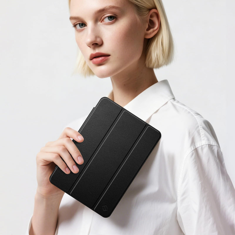 Fintie Slim Case for Onn 8.1" Core Tablet (2026 Model) - Black | Premium Vegan Leather Lightweight Hard Shell Stand Cover Compatible with Compatible with Onn 8.1 Inch Gen5 Tablet