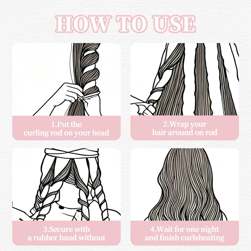  [AUSTRALIA] - Heatless Curlers,Curls Long Hair Octopus,Curler Curl Sleeping Overnight,Ribbon Hair Rollers,Curling Rod,Headband Rods,Soft No Heat,Wave Styling Tools,Lazy Curler for DIY,8 Claw Octopus Design (Pink) Pink