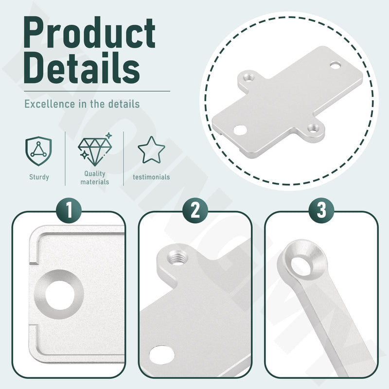 57824279 13577429 Sensor Mount/Bracket Compatible with GM Billet Flex Fuel Sensor Moun, Includes Screws, Product Material Aluminum
