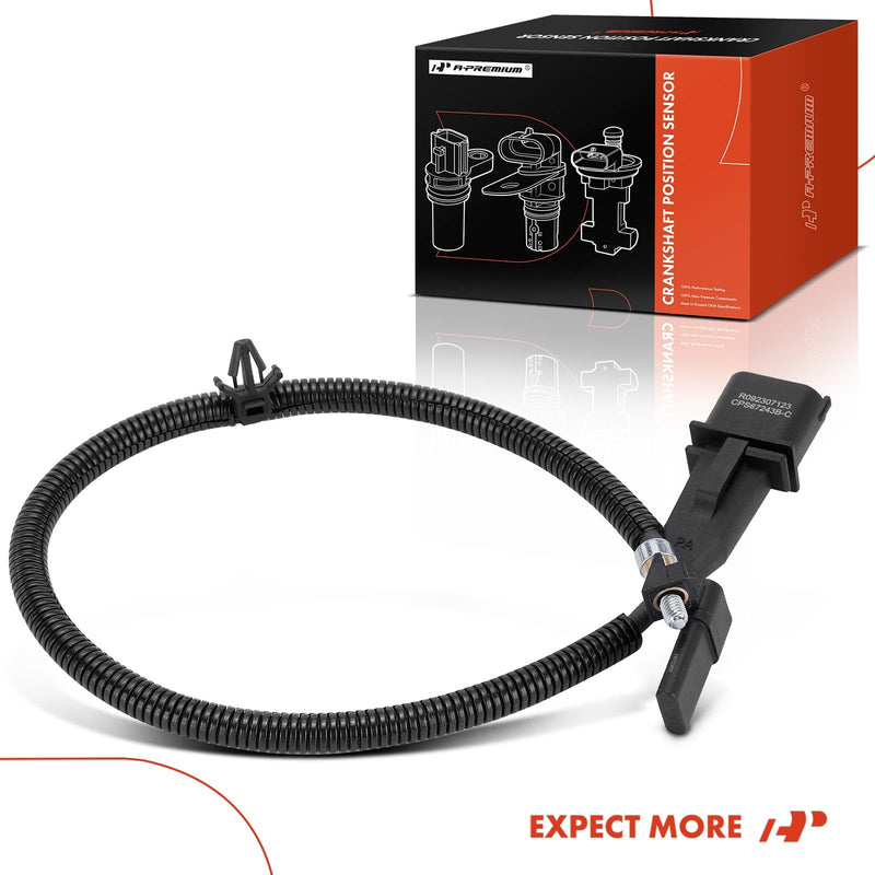 A-Premium Engine Crankshaft Position Sensor Compatible with Chevrolet Cruze 2011-2016, Cruze Limited 2016, Sonic 2012-2018, L4 1.8L, Replace# 55567243