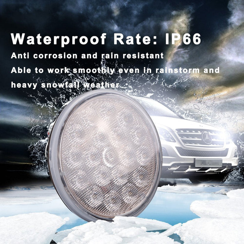 PAR36 LED Xenon White 6000K(Eq 100W Incandescent Iamp) Multipurpose Tractor Light Farming Industrial Offroad Lamp Outdoor Incandescent Landscape Lighting(Flood-Pigtail Terminal) Flood