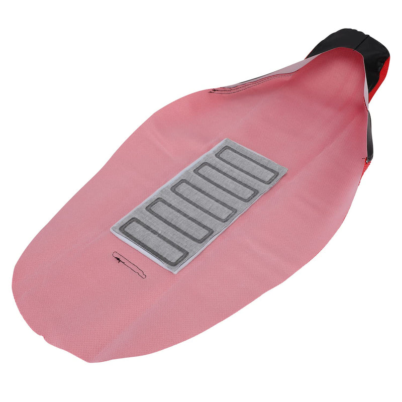 JFG RACING Dirt Bike Seat Cover Particle Surface Gripper Soft Seat Cover Universal for CRF CR XR YZ TTR PW WR DRZ RM RMZ KX KLX EXC SX SSR Apollo SDG Thumpstar Dirt Pit Bike Red