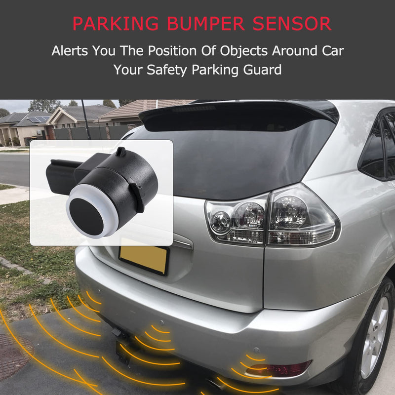  [AUSTRALIA] - JDMSPEED Set of 4 Pcs Rear Bumper Backup Parking Sensor w/O-Ring Replacement for Chevrolet Cadillac GMC Chevy Saturn Buick Replaces 25961317 15239247 25961321 21995586 25962147 Parking Assist Sensors