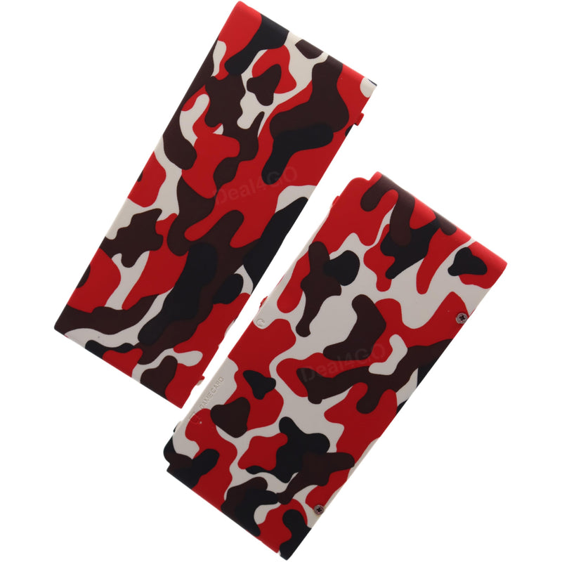 Deal4GO Front & Back Housing Casing Shell Top & Bottom Cover Plate Replacement for Nintendo New 3DS Console - Camo Red