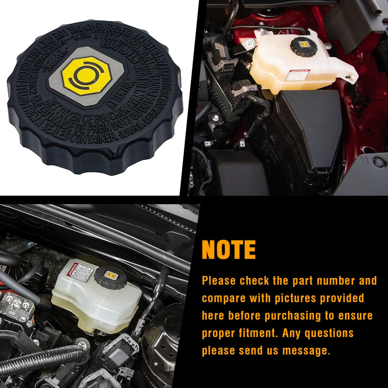 47230-47090 Brake Master Cylinder Fluid Bottle Reservoir Cap for Toyota Tacoma Tundra 4Runne RAV4 Camry Corolla Avalon FJ Cruiser Highlander Land Cruiser Mirai Prius Sienna Venza