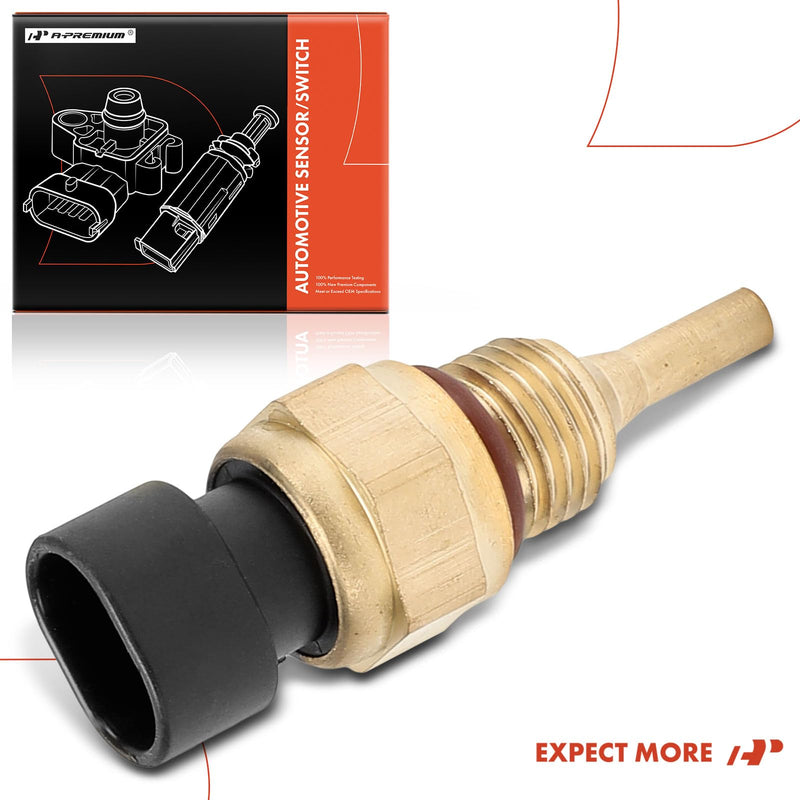 A-Premium Engine Coolant Temperature Sensor [2 Pins] Compatible with Ram 2500 2011-2018/2020, 3500 2011-2019/2021, 4500 2011-2018/2020, 5500 2011-2020 & Dodge Ram 2500, Ram 3500, Ram 4500, Ram 5500