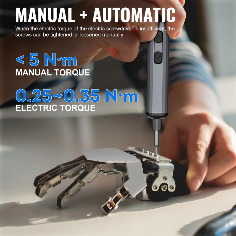 Mini Electric Screwdriver, 3.7V Precision Screwdriver Set Cordless Screwdriver Rechargeable 72 In 1 Magnetic Bit Repair Tech Tool Kit for Electronics Computer Phone Laptop Camera RC Car Watch Glasses 72 Grey