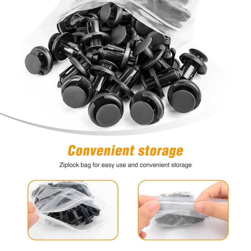 GOOACC GRC-08 Honda and Acura Fender Clips-91503-SZ3-003 40 Pcs Fastener Rivet Clips Nylon Bumper Automotive Furniture Assembly Expansion Screws Kit Auto Body 10mm-40PCS 40Pcs 10mm Clips 40PCS Fastener Clips-10mm