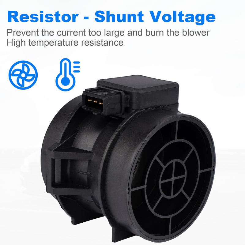 Mass Air Flow Sensor Meter [3-Pins] Compatible with BMW 323i 1999-2000, 325i 2001-2003, 328i 1999-2000, 525i 2001-2003, 528i 1999-2000, 325Ci 2001-2003, 2.5L 2.8L, Replace# 13621432356