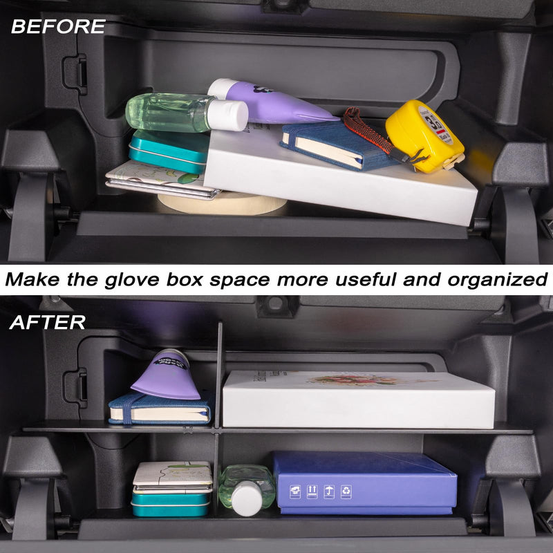 JKCOVER Glove Box Organizer Compatible with 2024 2025 Toyota Tacoma(4th Gen Tacoma) Glove Box Compartment Insert Storage Divider Accessories (Patent Design For Tacoma 2024+