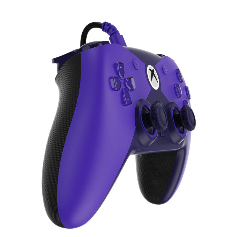 Hyperkin The Competitor Wired Controller for XBOX Series X|S, XBOX One & PC with Hall Effect Joysticks & Impulse Triggers; Symmetrical Layout & Precision D-Pad - Officially Licensed XBOX - Murasaki (Purple) Purple