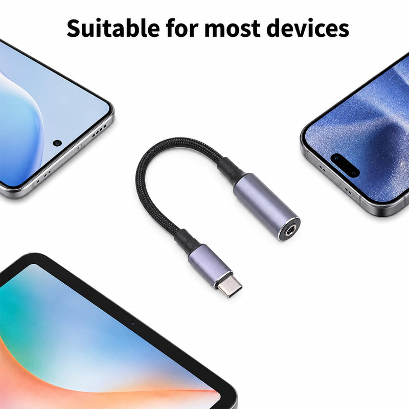 USB C to DC Adapter DC to USB C 4.5 x 3.0mm 100W Type-C PD Output | 5V/9V/20V Charging for Phones, Tablets, TWS, Laptops with USB-C