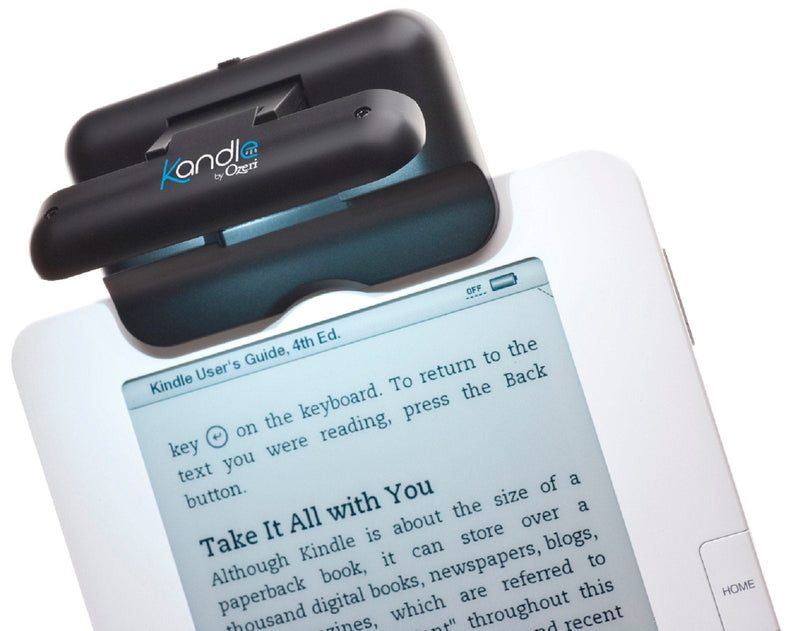 Ozeri Kandle Book Light - LED Reading Light Designed for Books and eReaders. Black