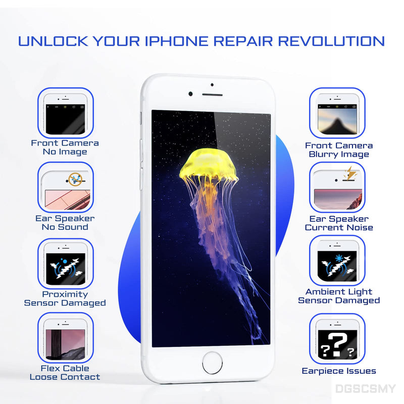 for iPhone 8 Front Camera Replacement for iPhone SE 2020 7MP 4.7" Repair OEM Earpiece Ear Speaker Replacement for iPhone SE 2022 with Proximity Sensor Connector Fix Tool Kit A1863 A1905 A1906