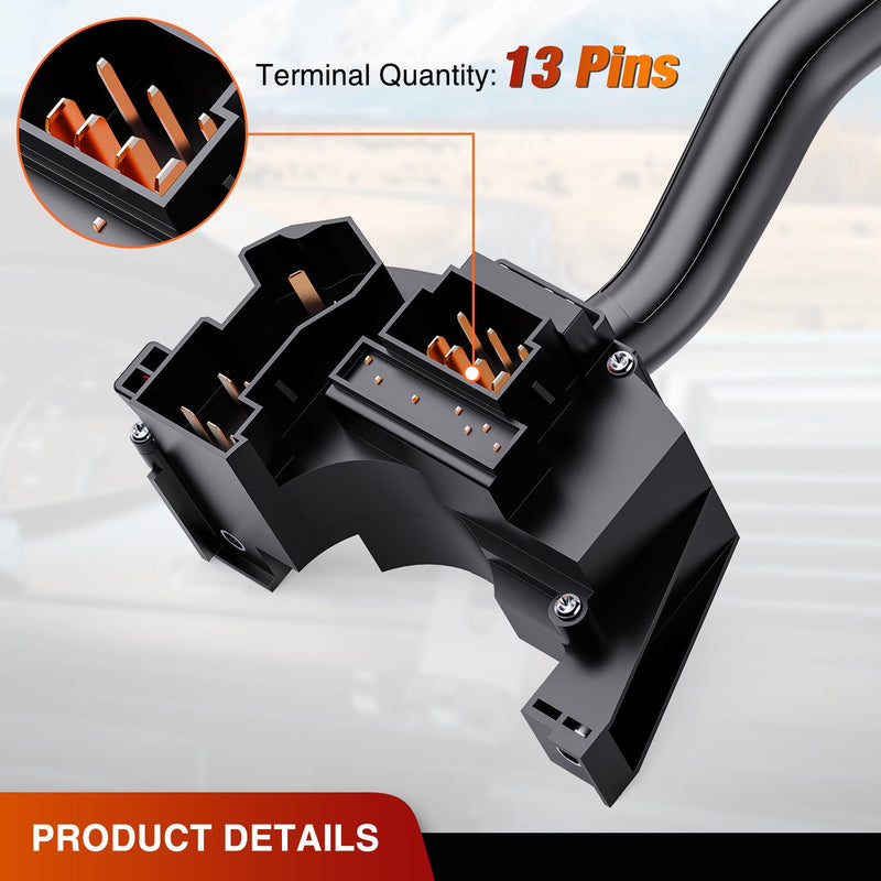 Nilight Turn Signal Switch Compatible with Ford 1999 2000 2001 2002 2003 2004 F150 F-150 F-250 F-350 F-450 F-550 Super Duty F650 F750 Lincoln Blackwood Windshield Wiper Combination 1999-2003 Ford F150 F250 F350