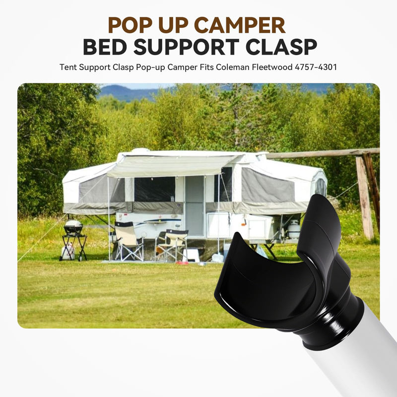 2 Pcs Pop Up Camper Bed Support Clasp,Tent Support Clasp Pop-up Camper Fits Coleman Fleetwood 4757-4301 2