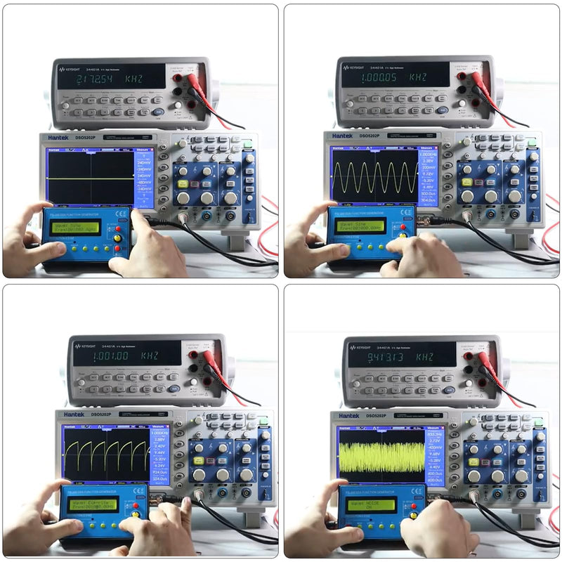 Mini DDS Signal Generator,1Hz-500kHz Multifunction Waveform Generator Signal Source with 7.83Hz Schumann Resonator, Ideal for Audio Testing, Oscilloscope Calibration, Tracking Down Circuit Faults
