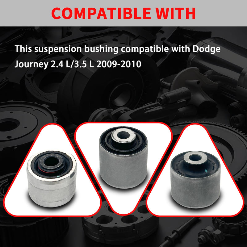 523-082 Suspension Bushing Compatible with Dodge Journey 2.4 L/3.5 L 2009-2010 Replace K201354 K201383 4766562AB 4766563AB 68104664AA 68104665AA