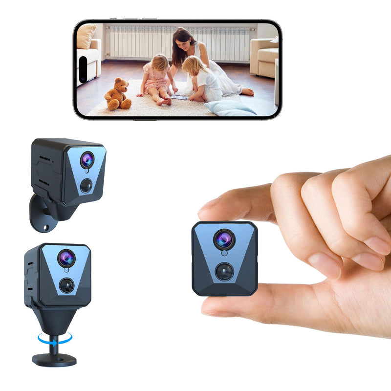 Security Camera, 2K WiFi Indoor Camera, 100 Days Standby Battery Life, Cloud & SD Storage, Clear Night Vision, AI Motion Detection, Real-Time Record Security Wireless Surveillance Camera