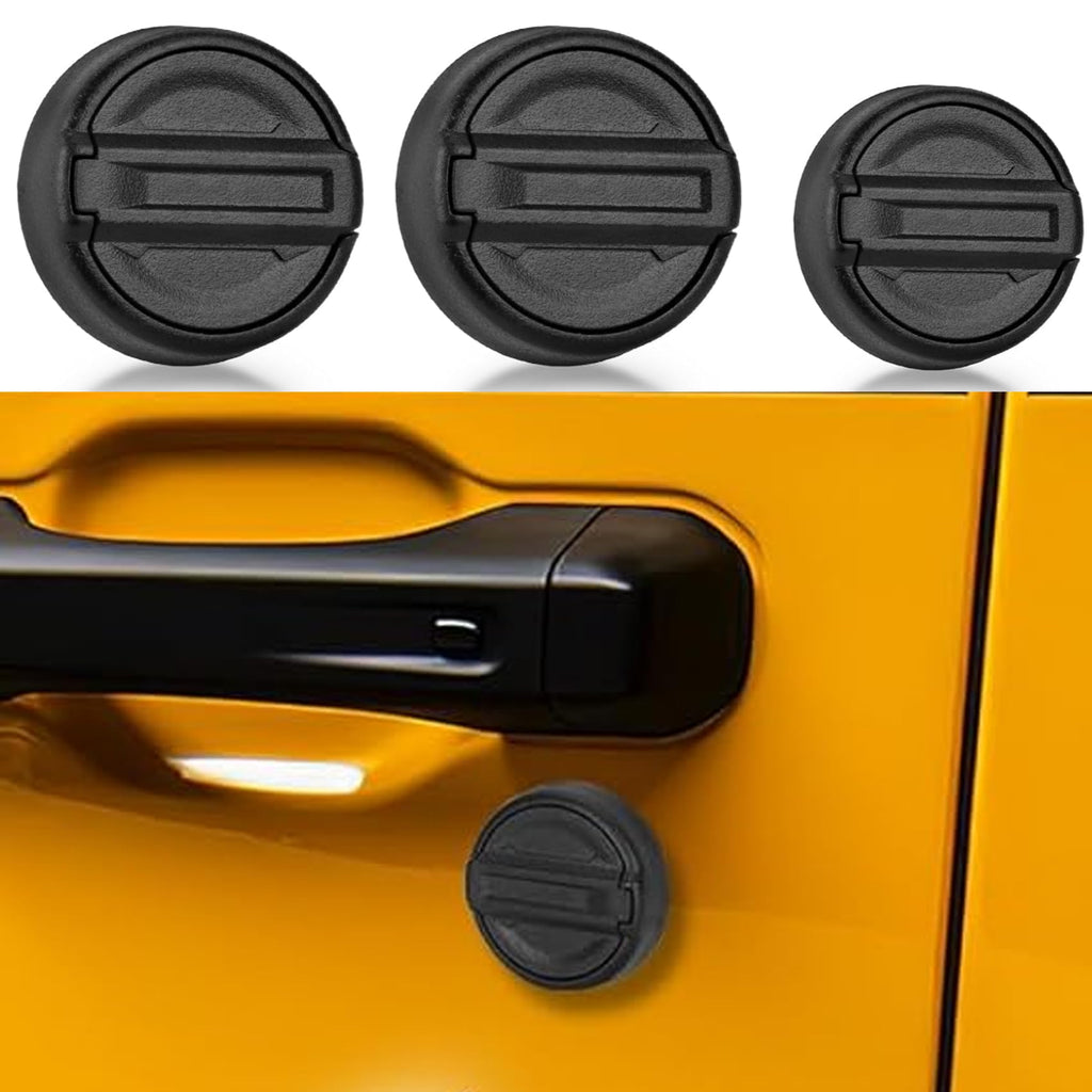 Strong Magnetic(Upgrade N52) Keyhole Covers Compatible with 2018-2025 Jeep Wrangler JL and Gladiator JT, Keyhole Protection Keyhole Cover Door Lock Cover for Jeep 3 Year Warranty (Classic) classic