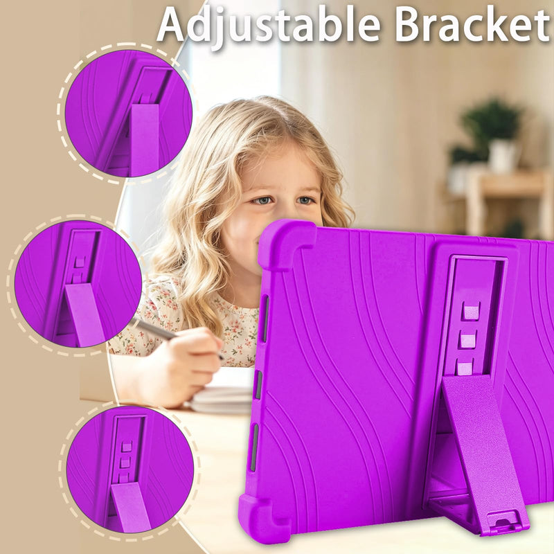 ATOOZ for Walmart Onn 11 inch Core Tablet Case (2026 Model), Purple | Soft Silicone, Adjustable PC Stand, Shockproof Protection, Kid-Friendly Lightweight Cover for Onn 11" Gen 5 2026 Tablet
