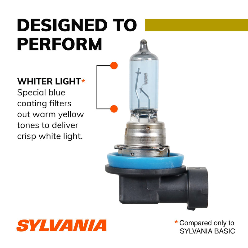SYLVANIA - 168 T10 W5W LED White Mini Bulb - Bright LED Bulb, Ideal for Interior Lighting - Map, Dome, Cargo and License Plate (Contains 2 Bulbs)