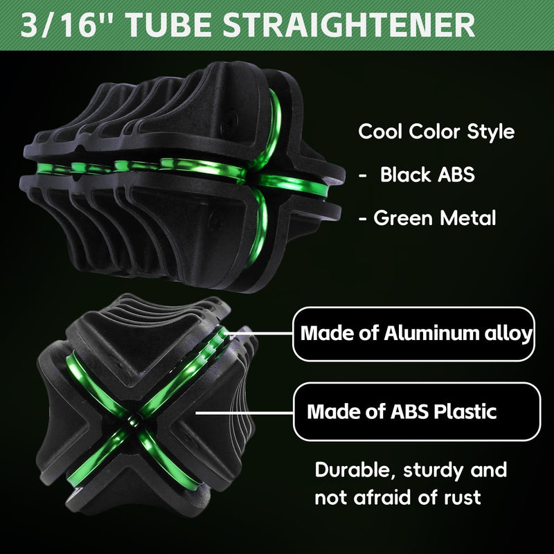  [AUSTRALIA] - Handheld Tubing Straightener, 3/16 Inch O.D. Tube Straightening Tool for Brake Line Fuel Line Copper/Aluminum/Steel Coils